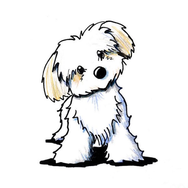 Собачки для срисовки