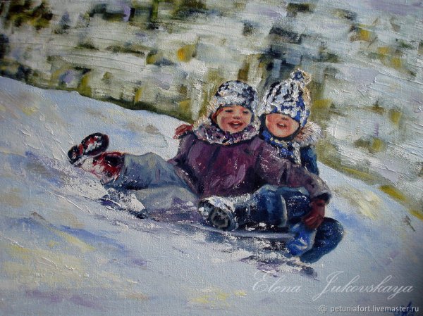 Рисование зимние развлечения в подготовительной группе