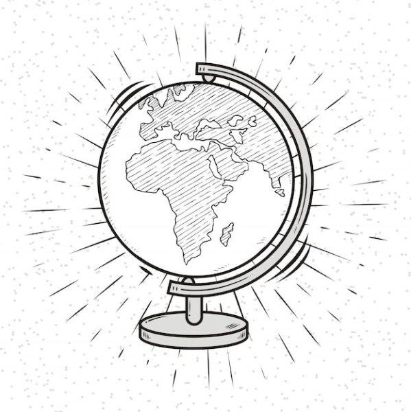 Глобус карандашом