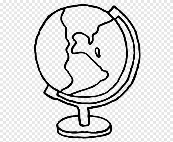 Глобус раскраска для детей