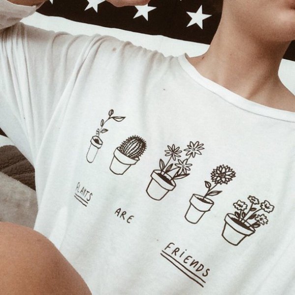 Вышивка на футболке Эстетика