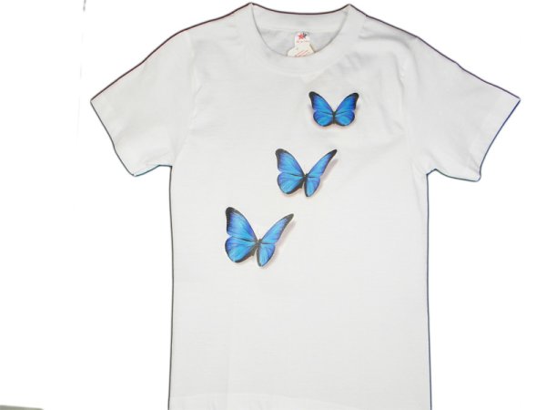 Футболка с бабочкой для девочек