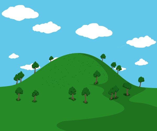 Холм рисунок