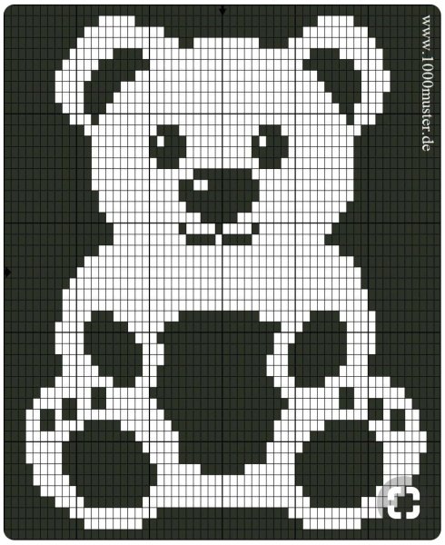 Схемы для теневого вязания детских пледов