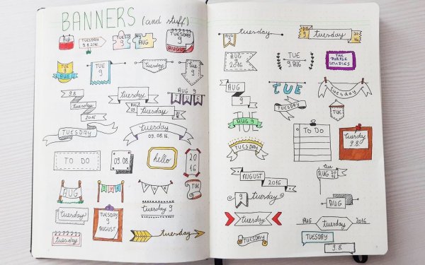 Мини рисуночки для ежедневника