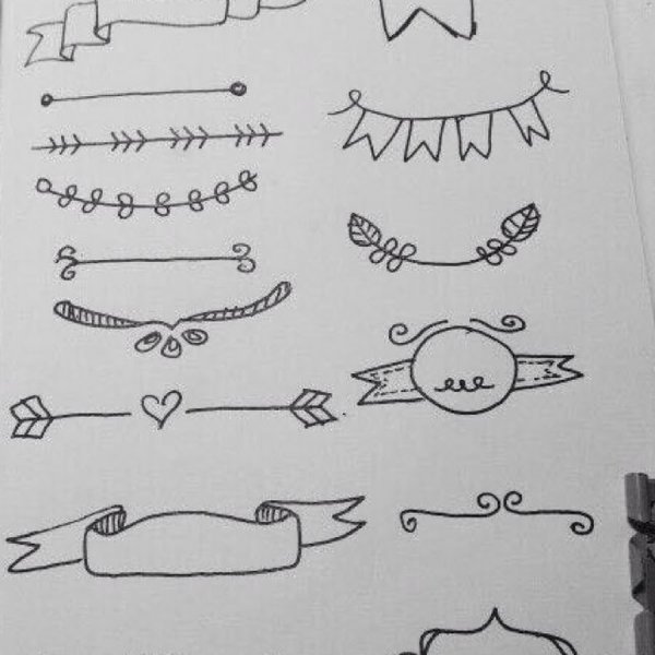 Украшение конспектов