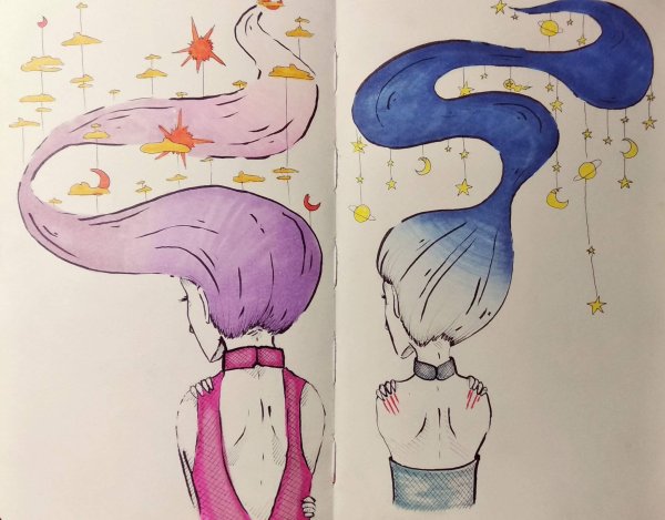 Арты в скетчбук