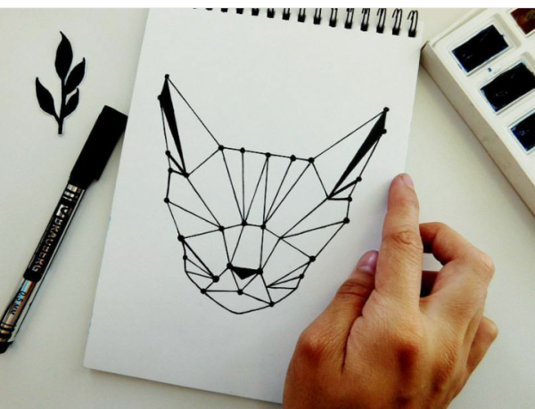 Рисунки черной ручкой легкие