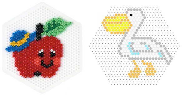 Волк из термомозаики