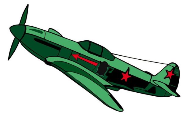 Военный самолет рисунок