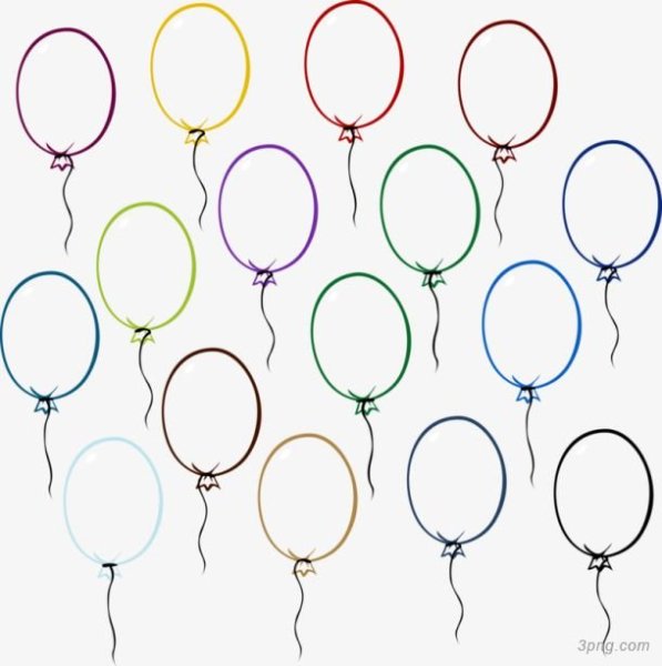 Шаблоны воздушных шариков