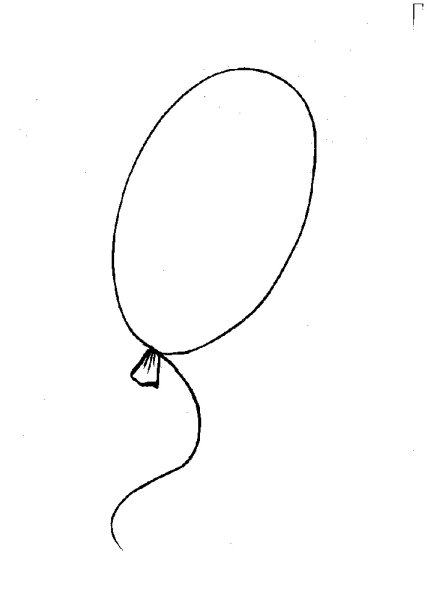 Ваздушныйшарик раскраска