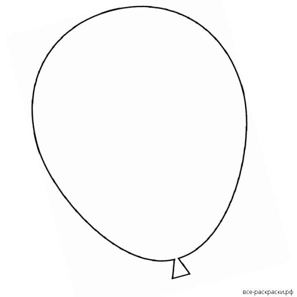Шарик воздушный трафарет без веревочки