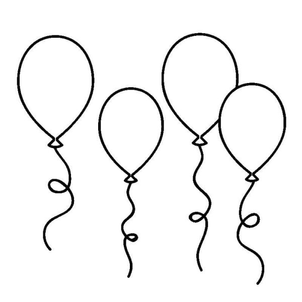 Шарик раскраска для детей