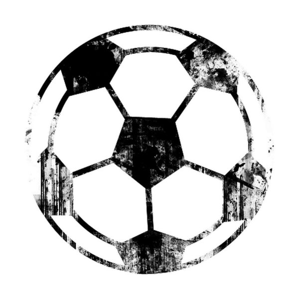 Футбольный мяч карандашом