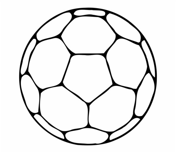 Стилизованный футбольный мяч