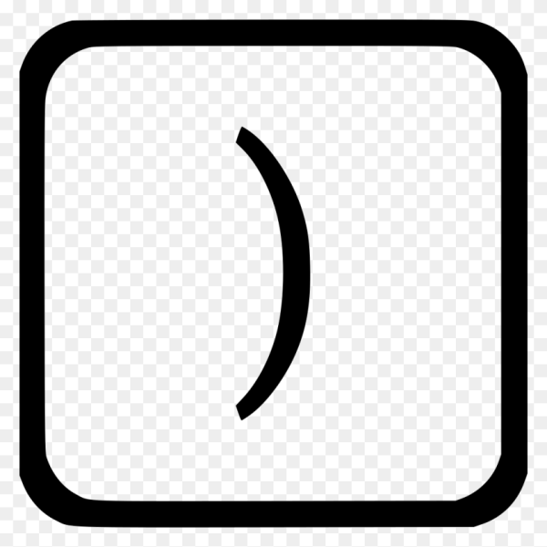 Скобка значок