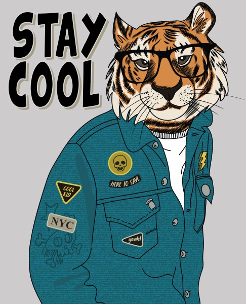 Тигр вектор