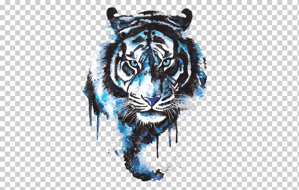 Переводная Татуировка тигр