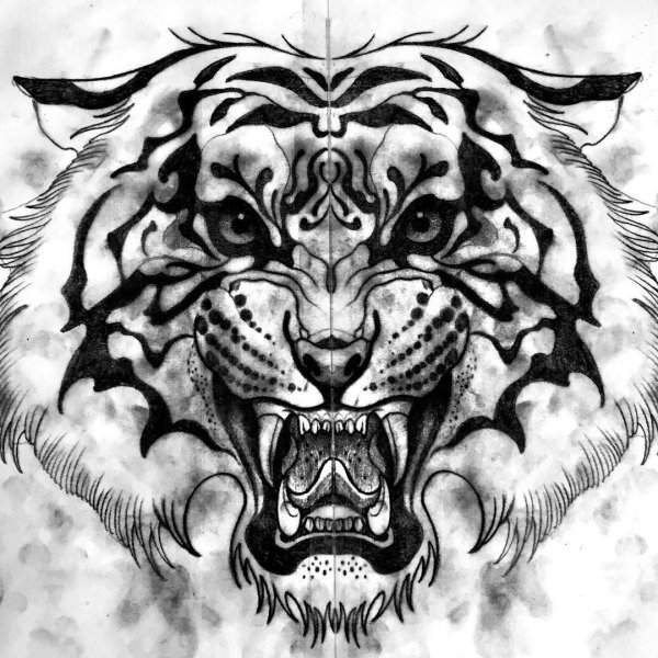 Оскал черно белый