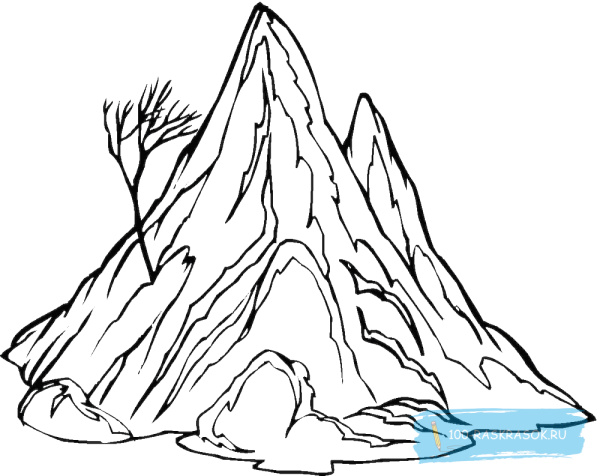 Горы рисунок