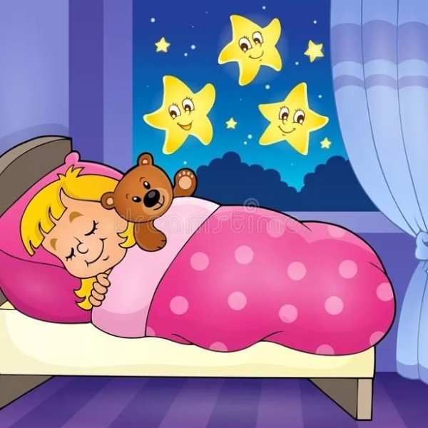 Детская кровать иллюстрация