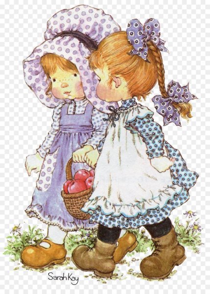 Две девочки рисунок