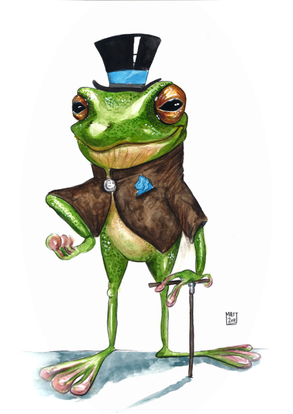 Лягушка в очках на аву