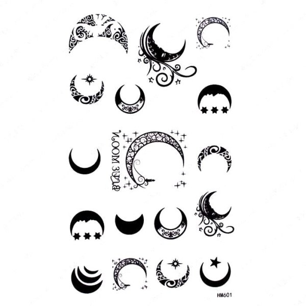 Полумесяц тату эскиз