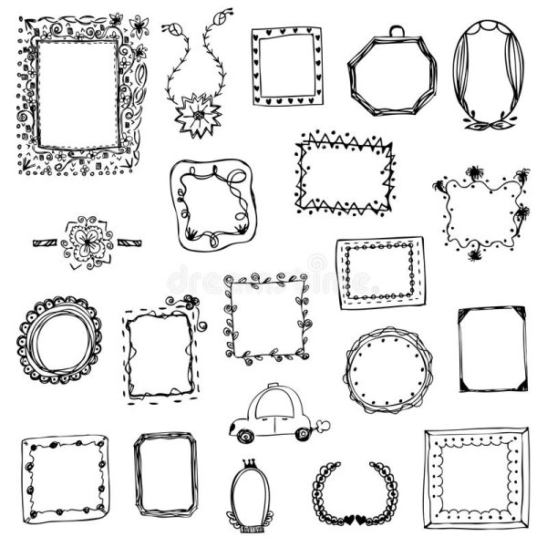 Маленькие рисунки в рамочках