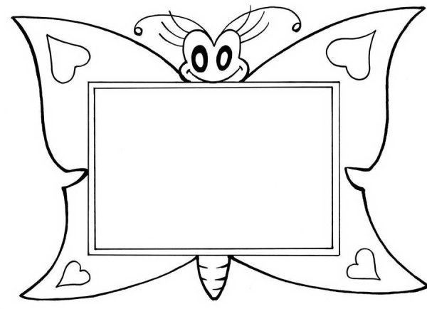 Фоторамка раскраска