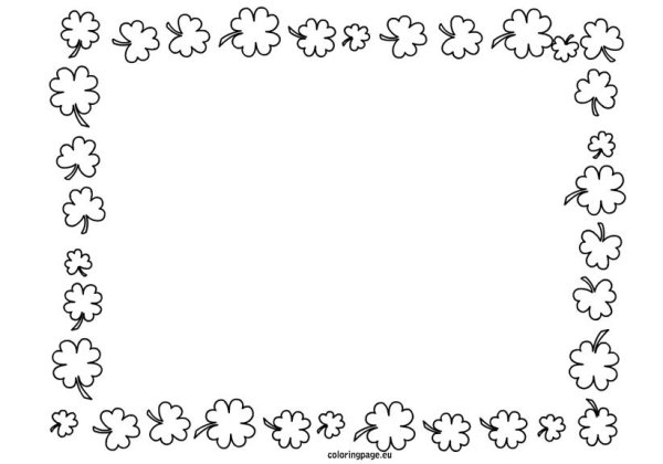 Рамка для текста детская черно-белая