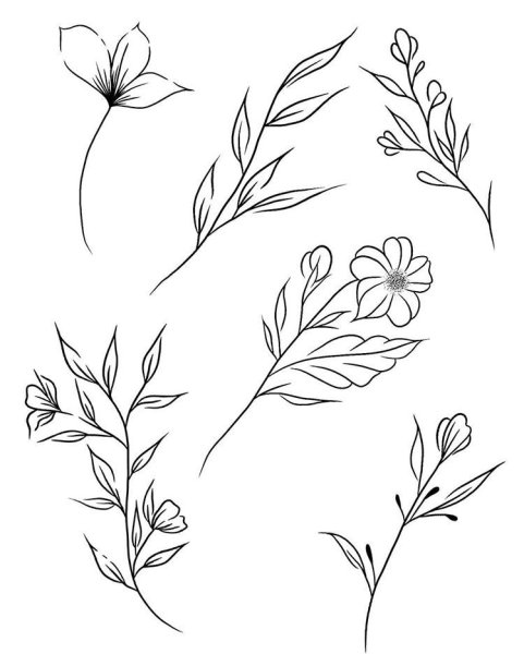 Лёгкие грустные рисунки