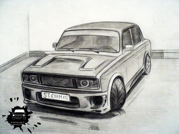 Жигули рисовка