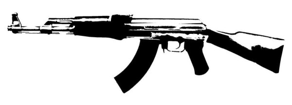 Автомат Калашникова АК-47 контур