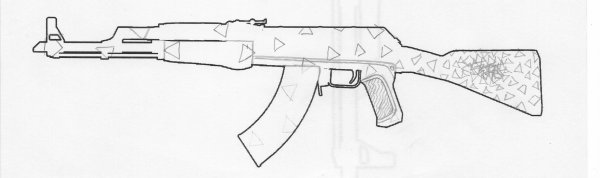 Эскиз тату автомат