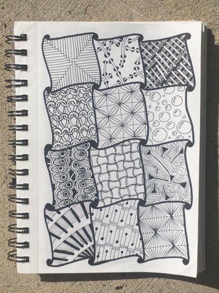 Красивые узоры для скетчбука