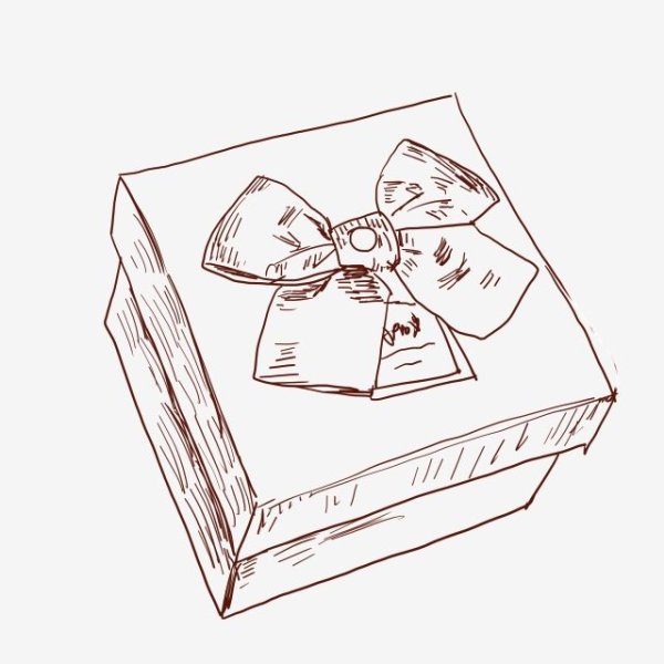 Подарок раскраска