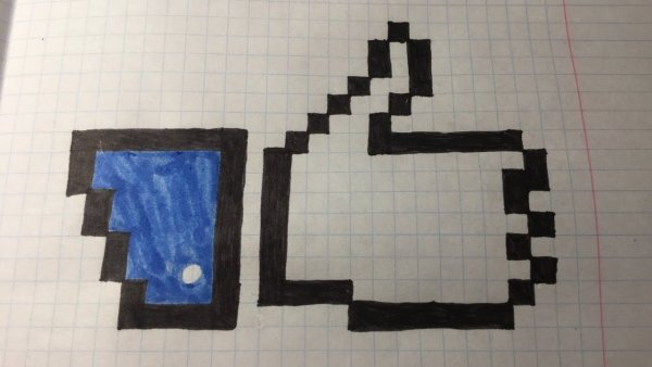 Объемные фигуры по клеточкам