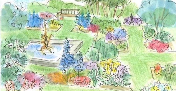 Сад рисунок