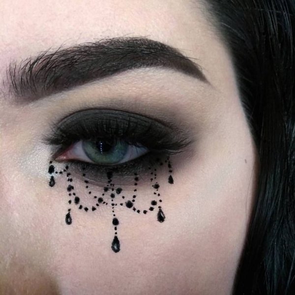 Подводка на лице