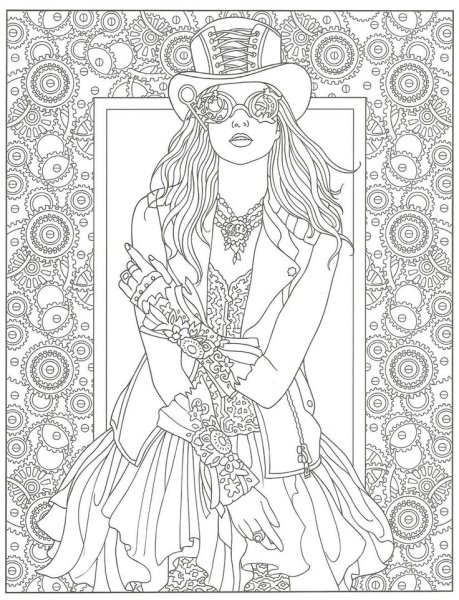 Модные раскраски