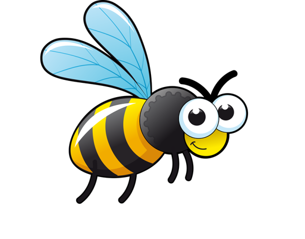 Оса черно белая