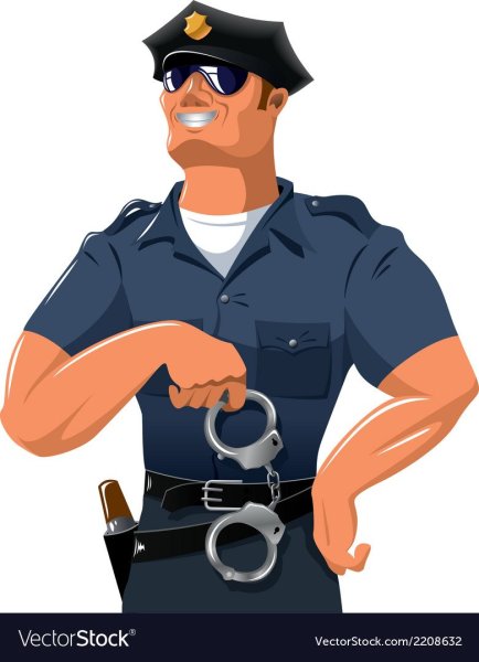 Смайлик полицейский