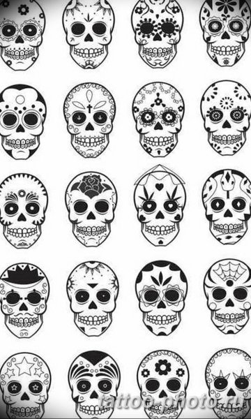 Маленькие рисуночки черепа