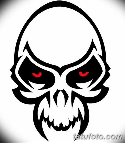 Череп тату эскиз
