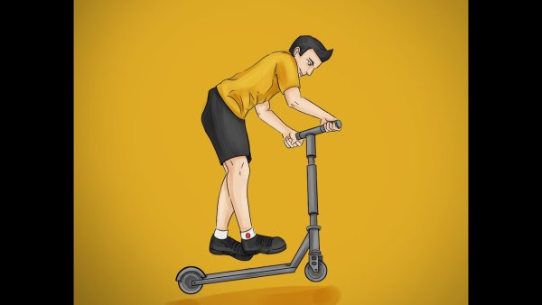 Трюки на самокате арт