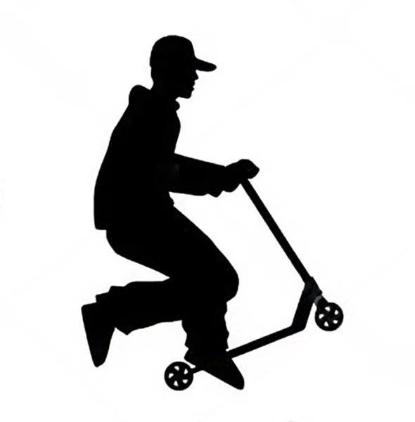 Обои с самокатом