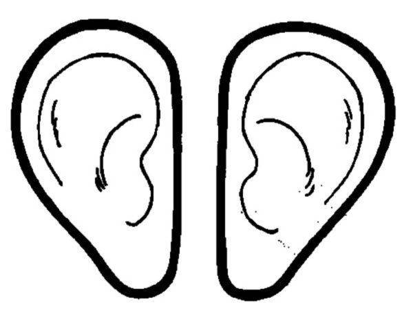 Силуэт уха