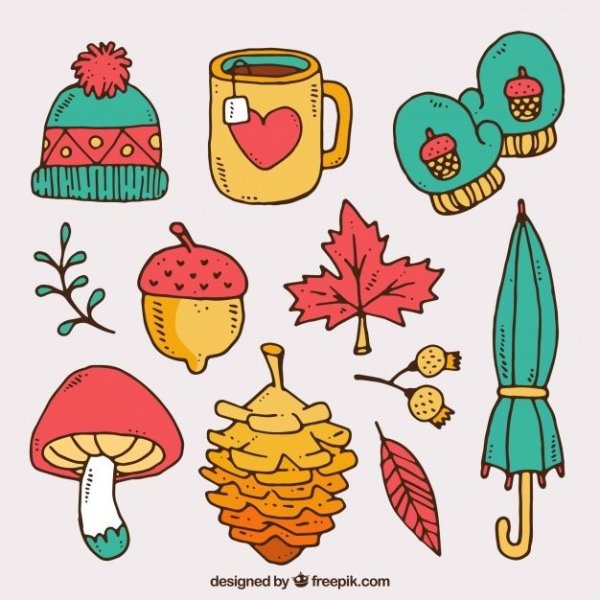 Осенние Стикеры для ЛД